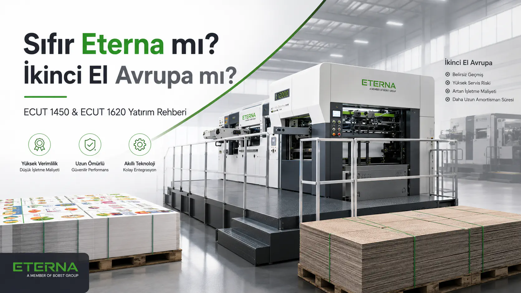 Sıfır Eterna ECUT 1450 veya ECUT 1620 mi, İkinci El Avrupa Kesim Makinesi mi.
