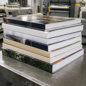 Amerikan Cilt Tutkalı: Farklı kağıt türleriyle üretilmiş Amerikan ciltli kitap ve katalog örnekleri